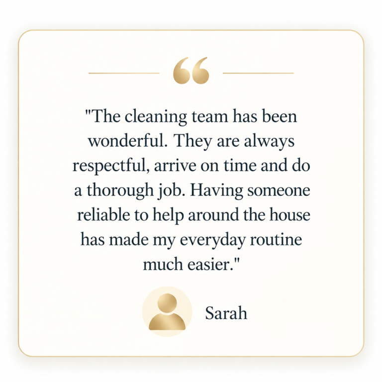 Elegant Gold-Accented Testimonial Card